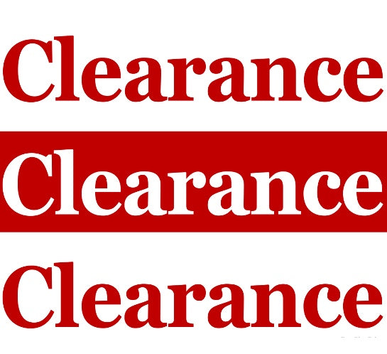 clearance final sale priced to move discontinued line