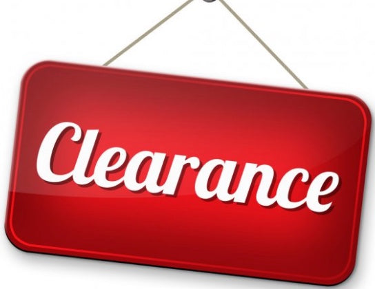 clearance final sale priced to move discontinued line