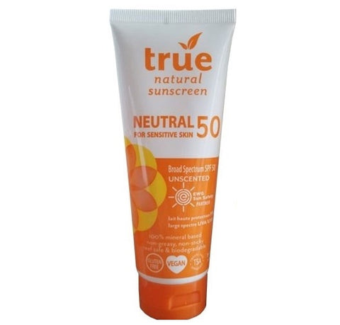 True Natural SPF50 Sunscreen Neutral Unscented Broad Spectrum
